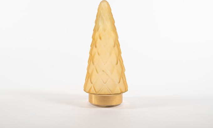 Anna's collection - Tree Glass 10,5X24,5Cm Matt Gold With Golden Ba...