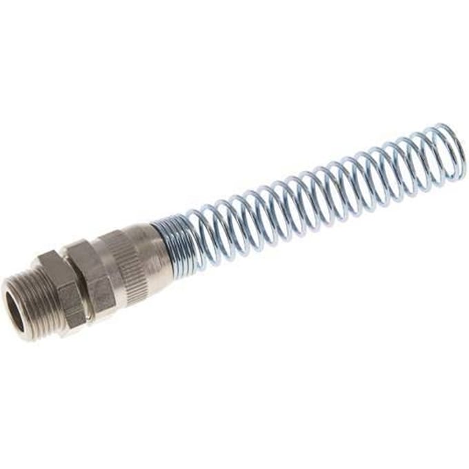 12x9 & G3/8'' Vernikkeld Messing Rechte Opsteekkoppeling Buitendraad Buigbescherming
