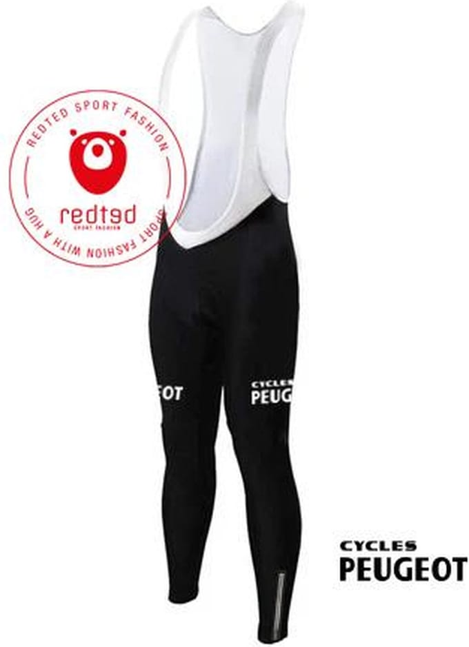 Lange Wielerbroek Peugeot Zwart - REDTED - S