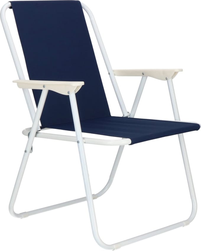 Springos Campingstoel - Kampeerstoel - Vouwstoel - Visstoel - Inklapbaar - Marineblauw