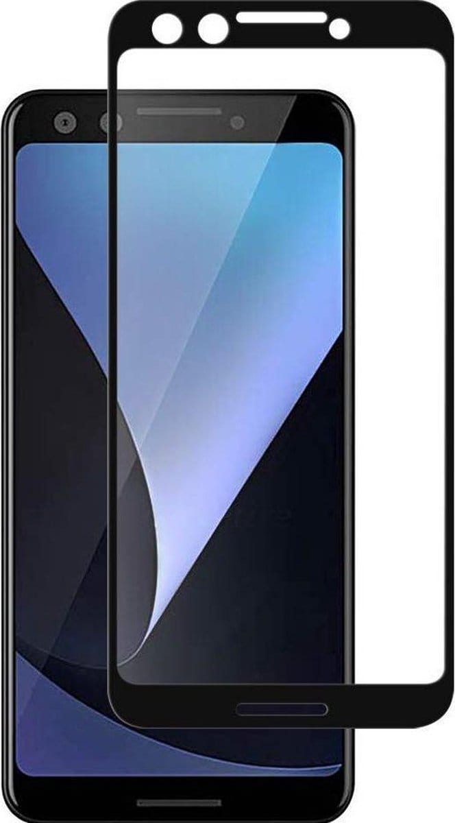DrPhone Google Pixel Glas 4D Volledige Glazen Dekking Full coverage Curved Edge Frame Tempered glass Zwart - Official