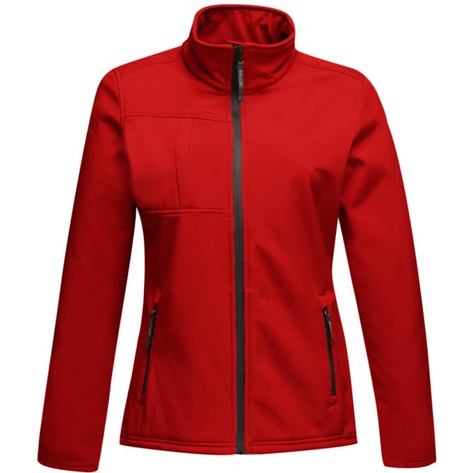Regatta Dames/Dames Octagon II Waterdichte Zachte Shell Jas (Klassiek rood/zwart)