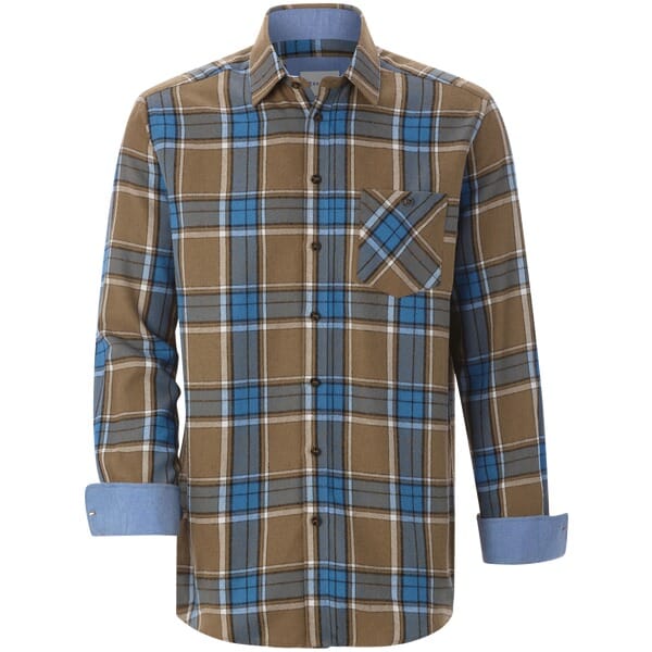 Babista herren Overhemd - 47/48 - koningsblauw - Plus Size