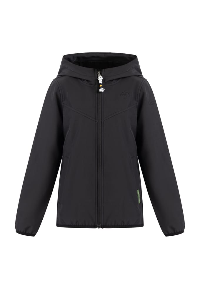 Schmuddelwedda Softshell blouson - gerecycled materiaal Meisje zwart