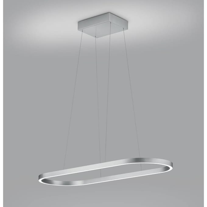 Knapstein LED hanglamp Elin, mat nikkel, gebarenbediening