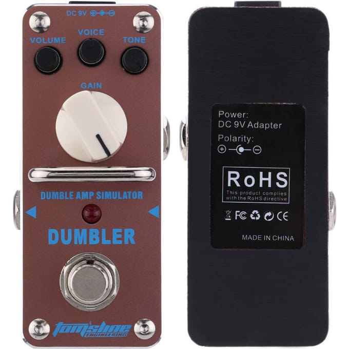 AROMA ADR 3 Dumbler Amp Simulator Mini Enkele Elektrische Gitaar Effectpedaal met True Bypass black