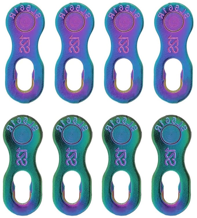 4 Pairs 12 Speed Kettenschakels, Herbruikbare Stalen Fietsketting, Verloren Schakel (Goud)