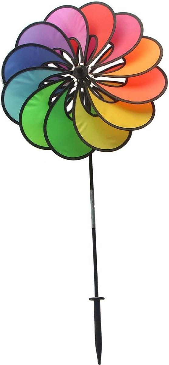 Rhombus Rhombus Flower Regenboog Windvanger 48x73 cm