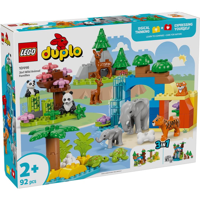 LEGO DUPLO 3in1 Wild Animal Families Learning Toy Set 10446