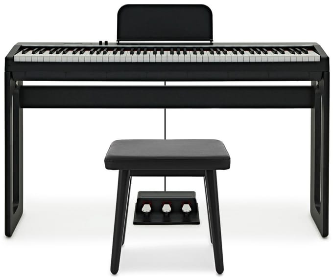 Keynote Compact Digital Upright Piano with Bluetooth, Stool Pack