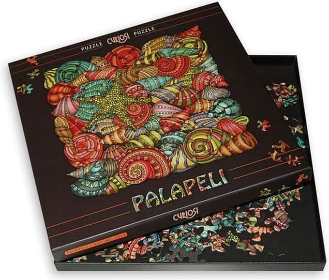 Curiosi Palapeli - Puzzel schelpen (211 lastige stukjes) incl. staande lijst