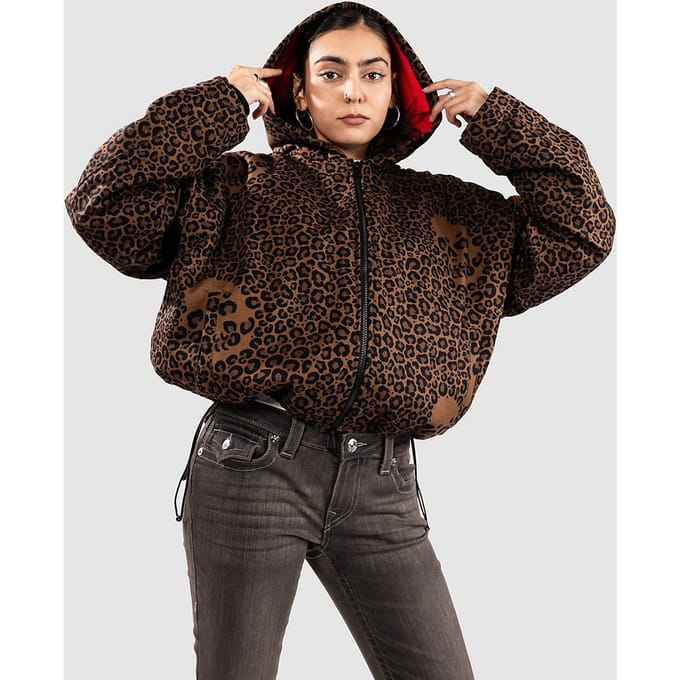 Lurking Class Death Leopard Hooded Jas patroon