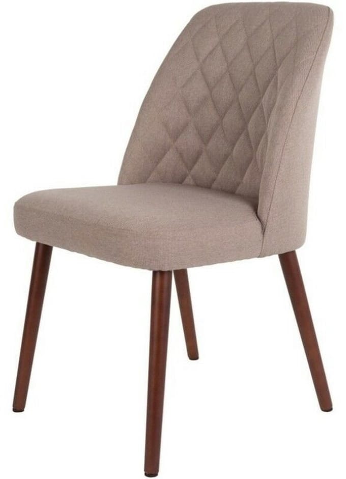 Nolby eetkamerstoel stof taupe