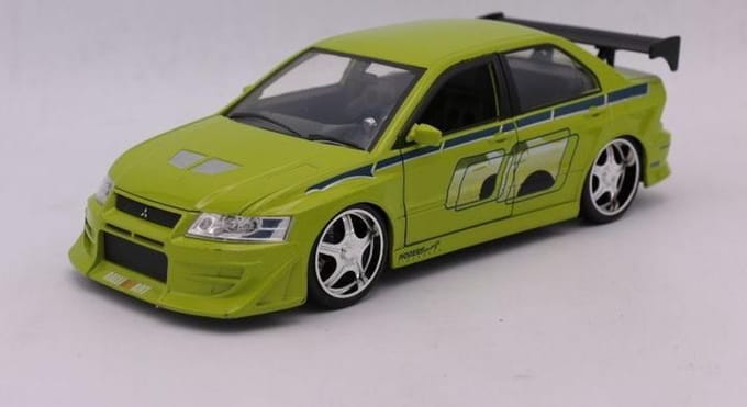 Jada Toys 1/24 Mitsubishi Lancer EVO VII uit de film 2Fast2Furious