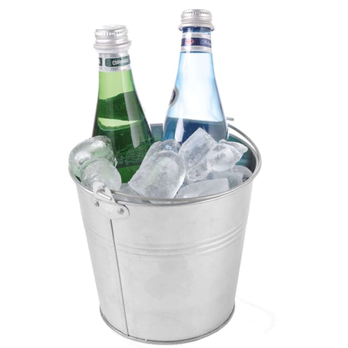 HENDI Rustieke emmer met handvat – gegalvaniseerd staal – Ø160xH140 mm