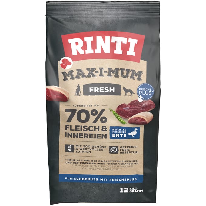 RINTI Max-i-Mum Eend Hondenvoer - 12 kg