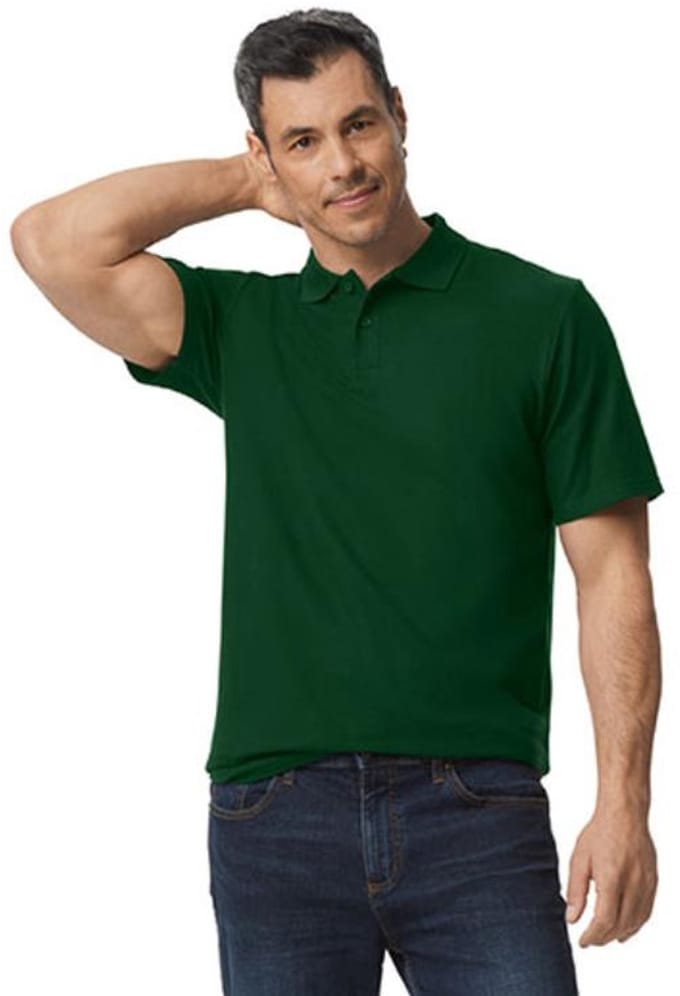 Gildan - Softstyle Piqué Polo - Forest Green maat M