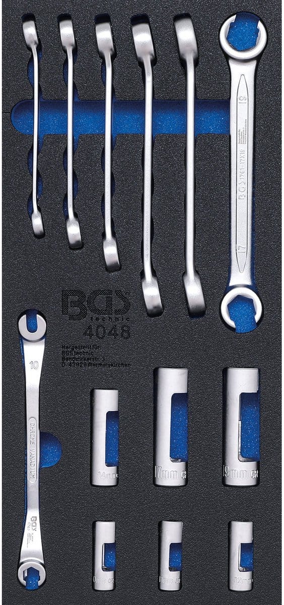BGS Open ringsleutels en speciale dopsleutels 3/8 13 delig