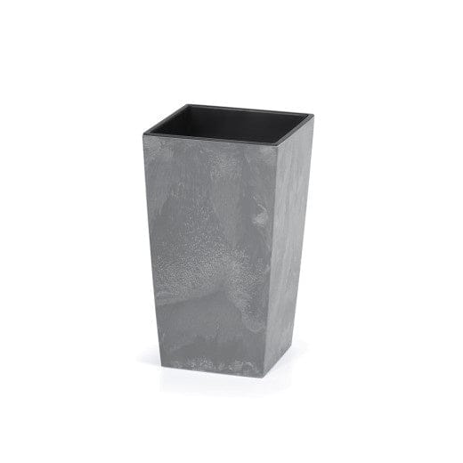 Prosperplast Bloempot Beton Design 26L Antraciet, 26,5 x 26,5 x 50 cm
