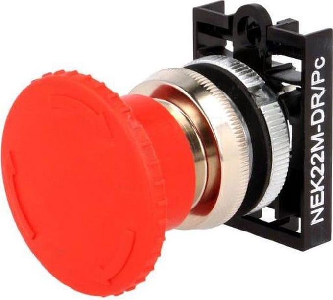 Noodstop Schakelaar IP65 - 22,5 cm - inbouw