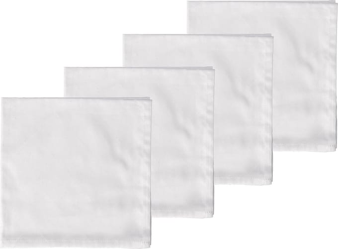 Södahl Tiles Damask Stoffen servetten 45 x 45 cm 4 stuks Optical white
