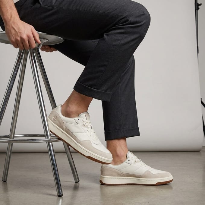 Timberland Timberland Jackson Court Sneakers wit Suède