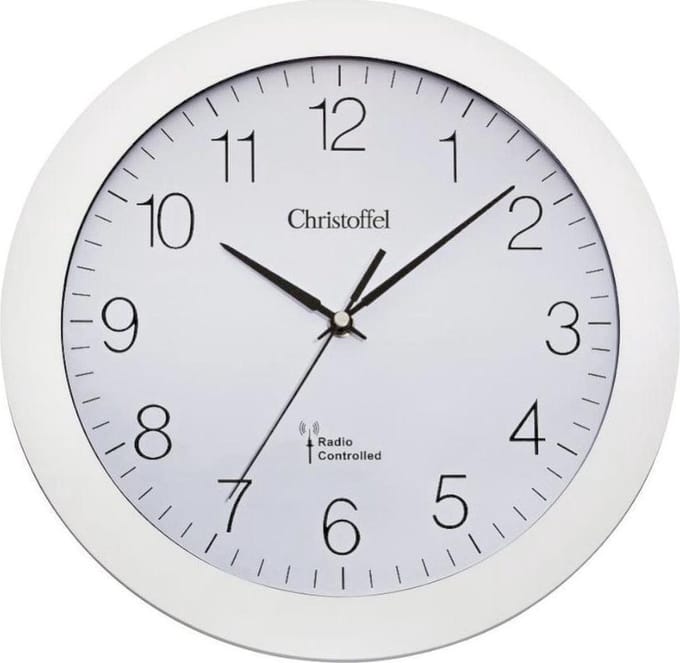 Wandklok radiogestuurd Christoffel - 2001-00