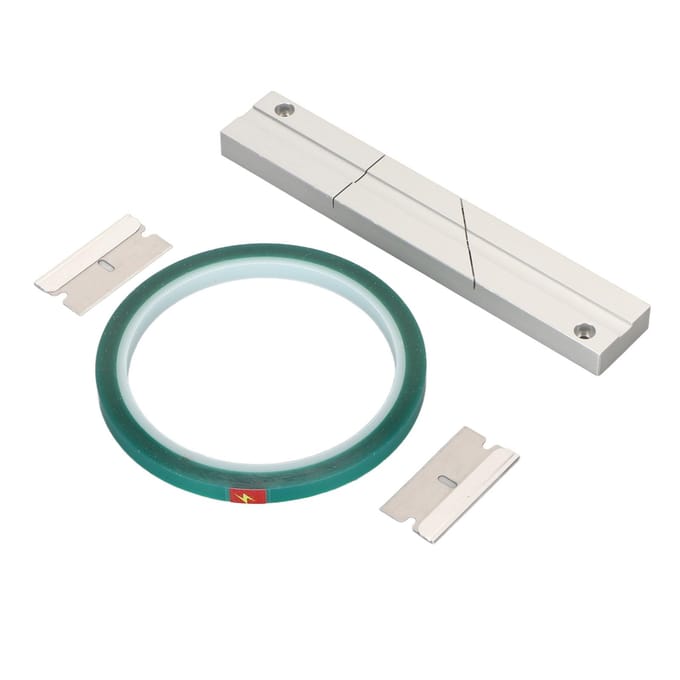14 10 inch tape splicing set Professionele tape splicing blok met leader tape en 2 snij- white