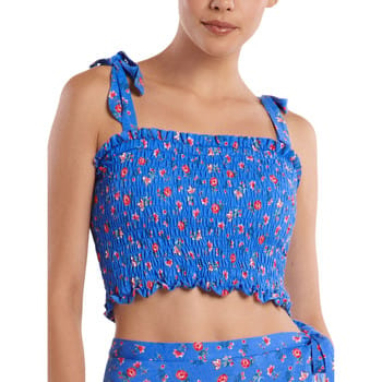Blouse Lisca Gesmokte slipe top Java