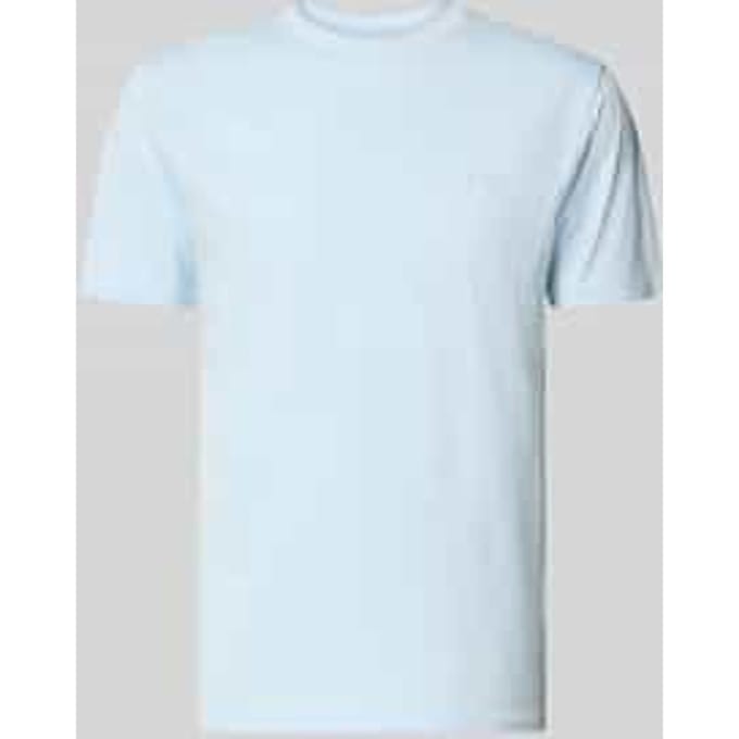 T-shirt met ronde hals en labelstitching