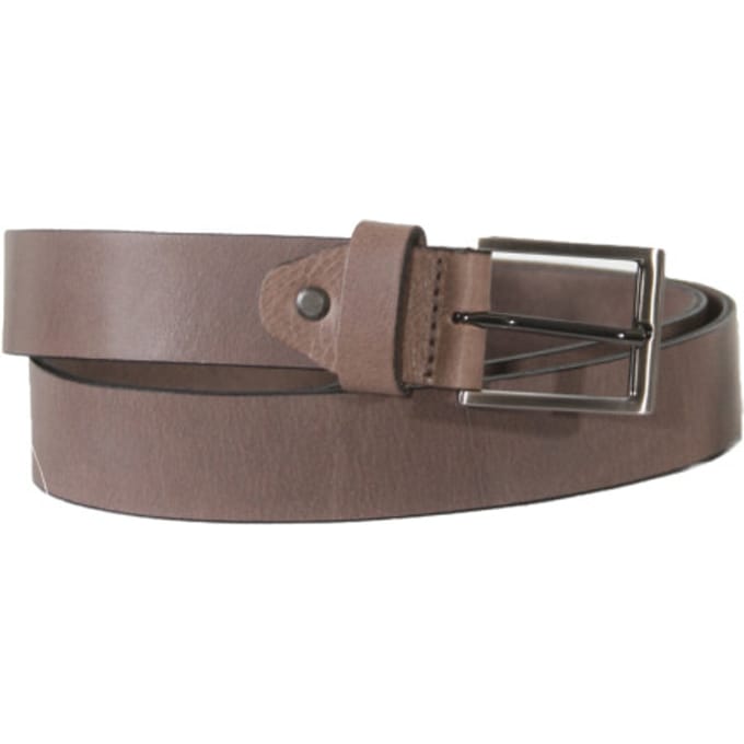 Mens Belt - Riem - Mannen - 95 - LGrijs - Leer - 1950-pant