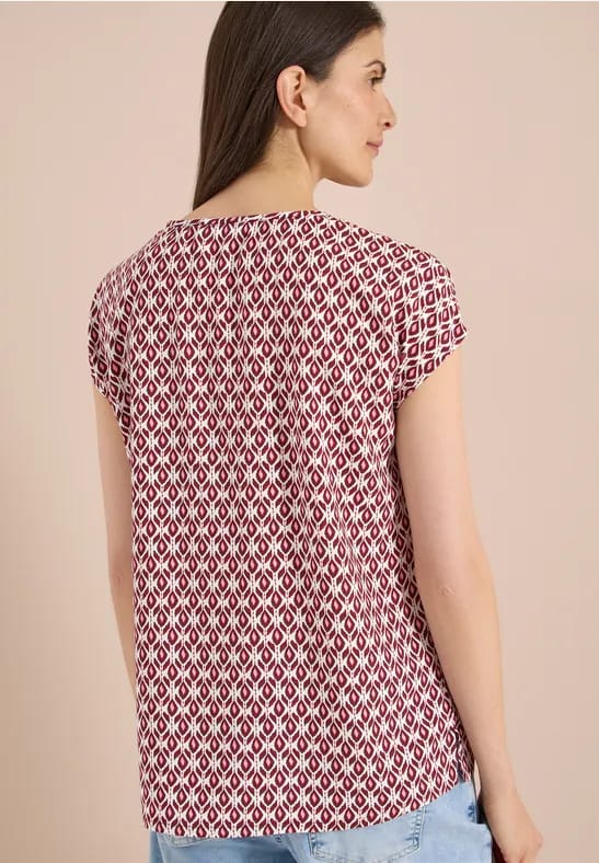 Blouse met ronde hals