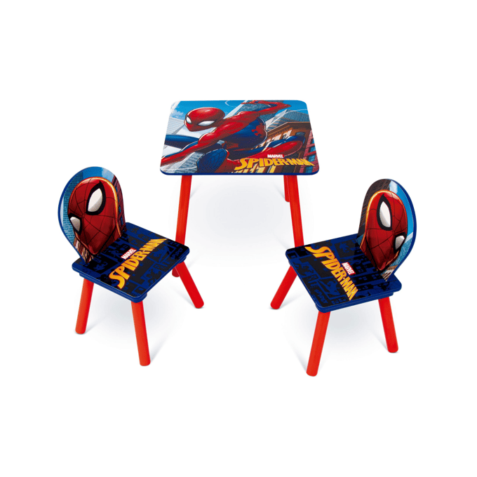 Spiderman Kindertafel met 2 stoelen