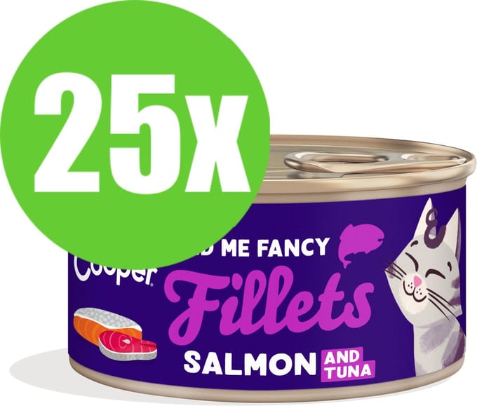 25x Edgard & Cooper Cat Fillets Tuna/Salmon - 70 gr - Natvoeding Kat