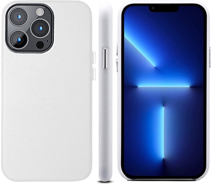 iPhone 11 PRO MAX Leren Hoesje - Luxe Back Cover Case Leer - Wit - Provium