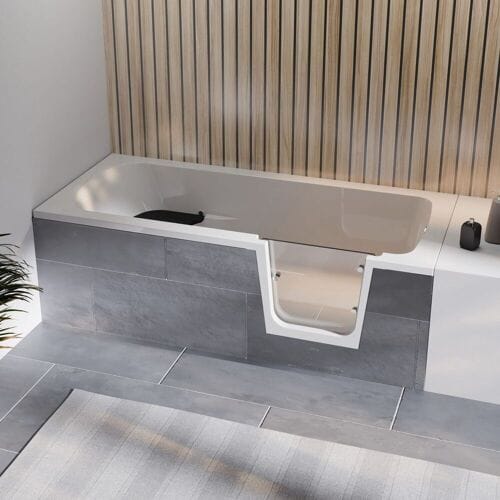 Steinkamp easy entry bathtub 180 x 80 cm with glass door right ST003BWTSTYR-R3