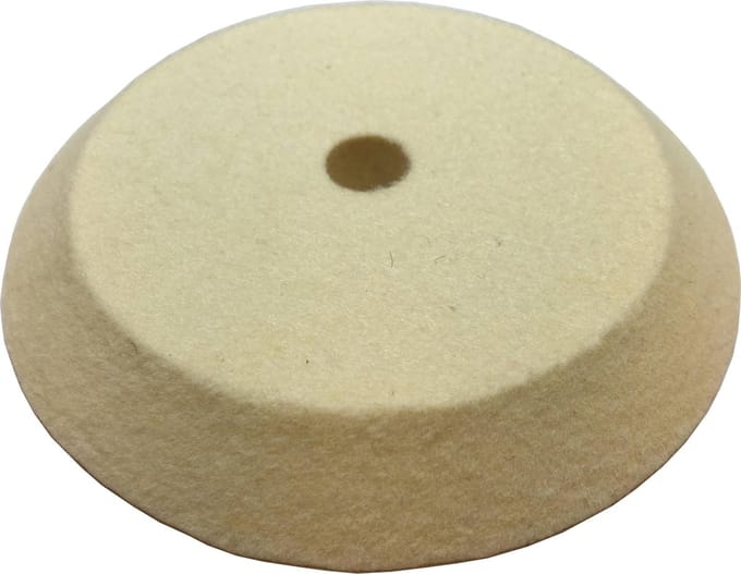 WIVAMAC Viltschijf spits 100 x 12 mm, d 12 mm