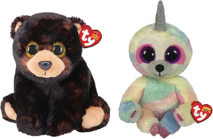 Ty - Knuffel - Beanie Buddy - Kodi Bear & Cooper Sloth