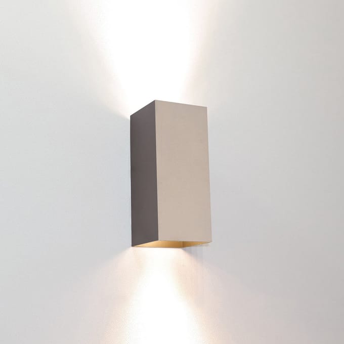 Artdelight - Wandlamp Dante 2 lichts 15,5 x 6,5 cm champagne