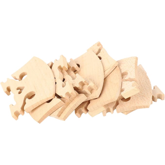 10 STUKS 44 Viool Brug Vervanging Hartvorm Ahorn Hout Snaarbrug voor Barok Stijl Violen beige
