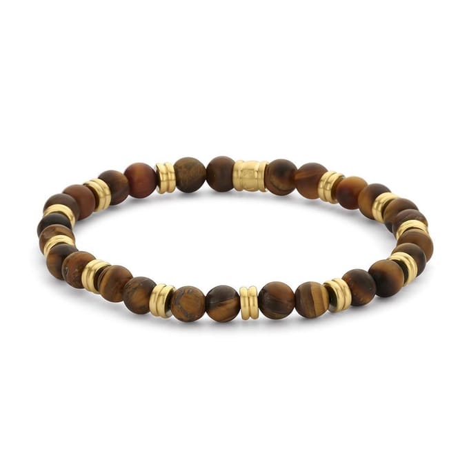 Frank 1967 7FB-0464 natuurstenen armband - stretch - gemengde kleuren