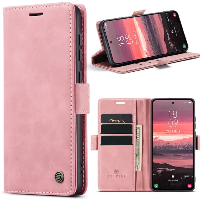 Solidenz Hoesje - Geschikt voor Samsung Galaxy S26 Plus - Urban Book - Roze
