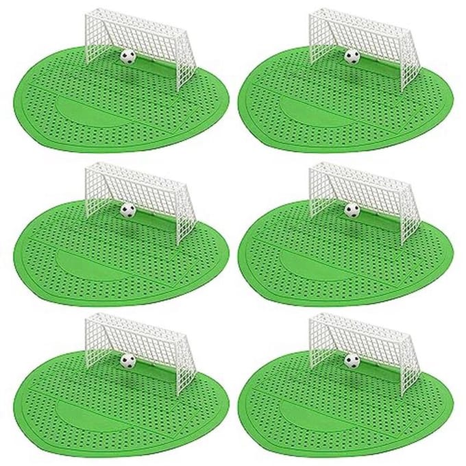 Urinoirzeef met Geur en Voetbaldoel - Set van 6 Stuks