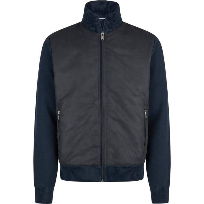 Zachte suede zipjacke Hechter