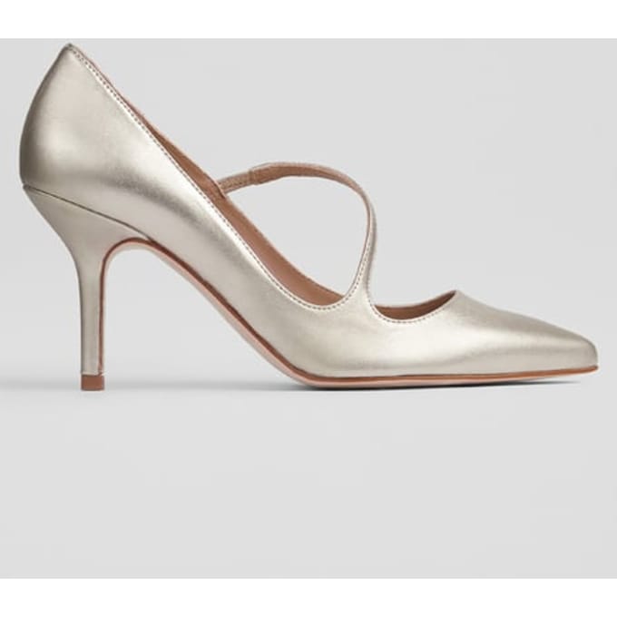 LK Bennett Simone Aysmmetric Pump Metallic Pink Taglia: 40 | Tacchi Alti Outlet | Donna | Rosa