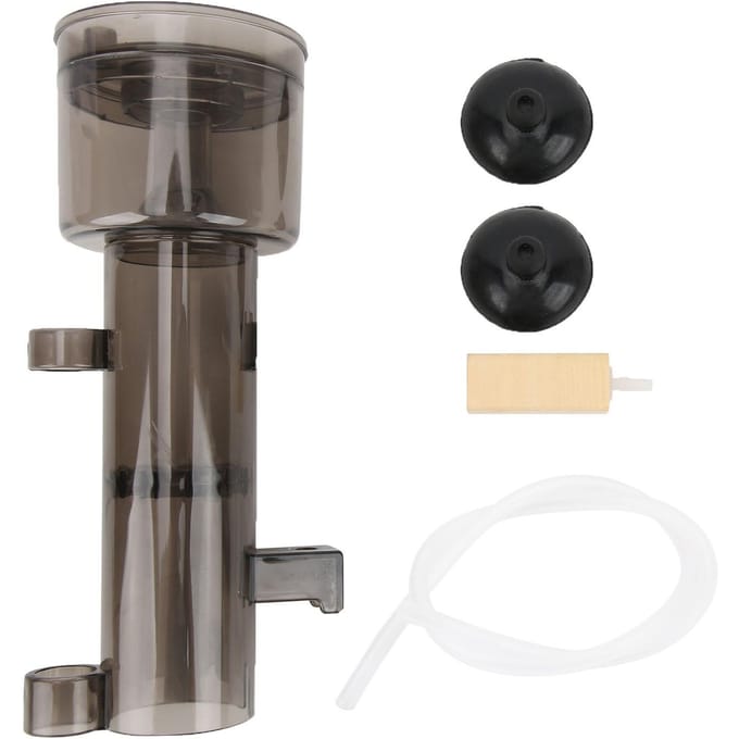 Aquarium Eiwitafschuimer Intern Watertank Pneumatisch Filter Eiwitafschuimer voor Marine black