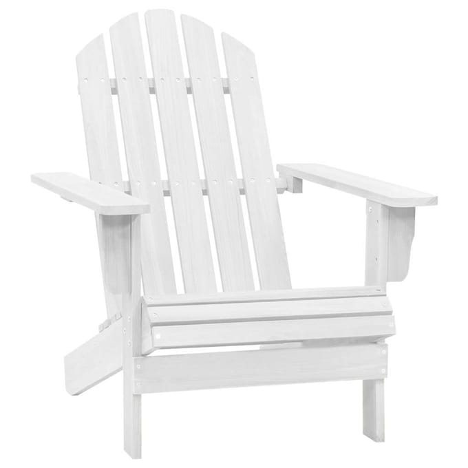vidaXL - Tuinstoel - hout - wit