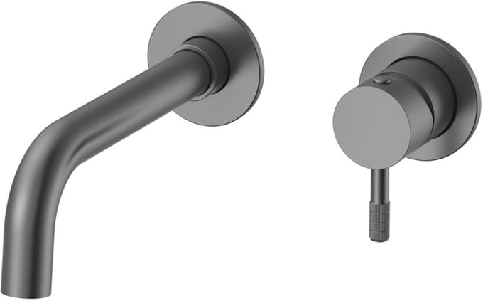 STRIA inbouw wastafelkraan – gunmetal (PVD)