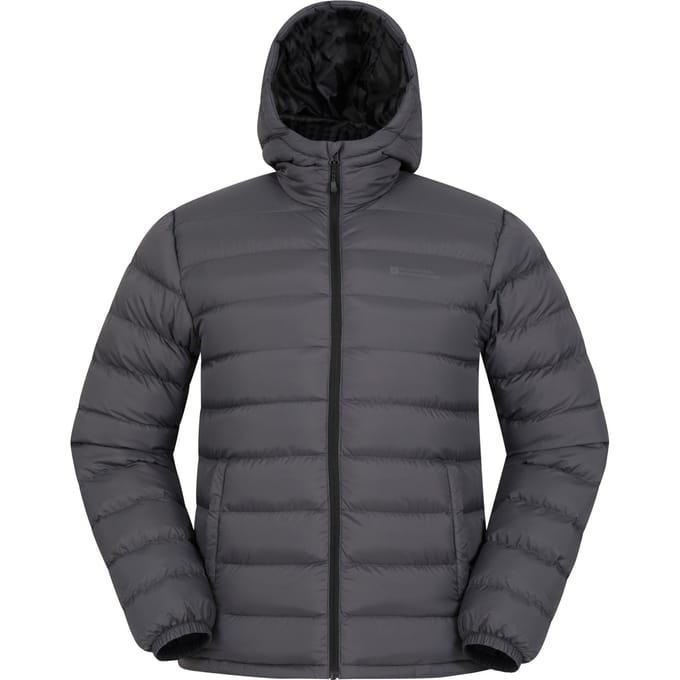 Mountain Warehouse Heren Seasons II Camo Gewatteerde Jas (Medium Grijs)