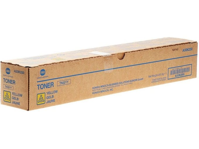 Konica Minolta TN-321Y (A33K250) toner cartridge geel (origineel)